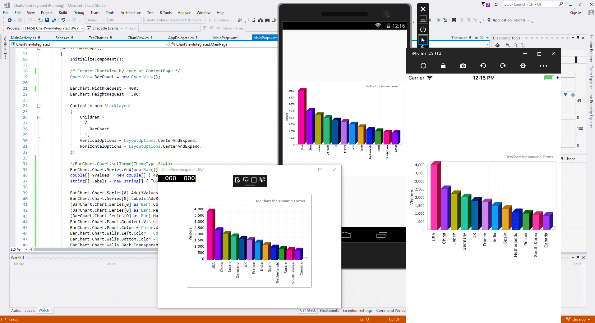 ChartViewIntegrated Demo
